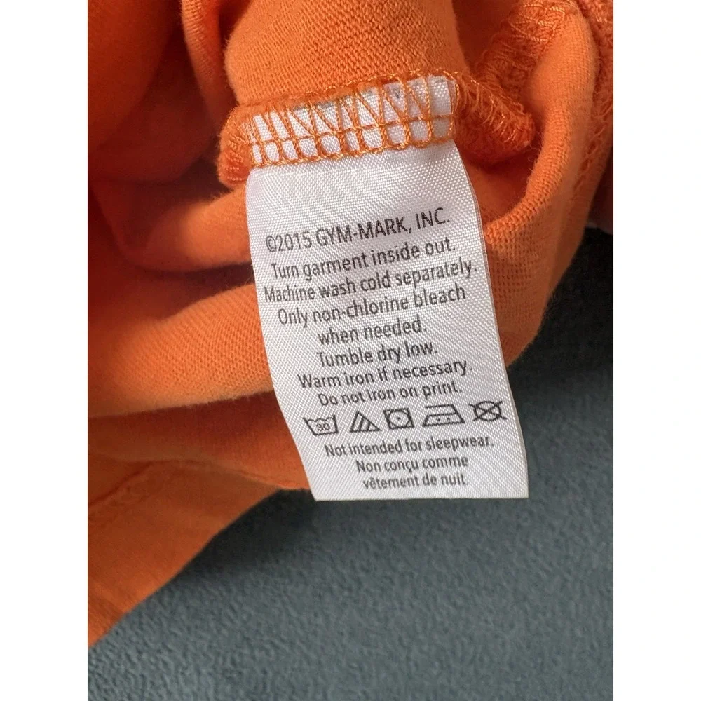 Gymboree Boys Orange Halloween Spooky Skeleton Glow in the Dark Shirt Size 8